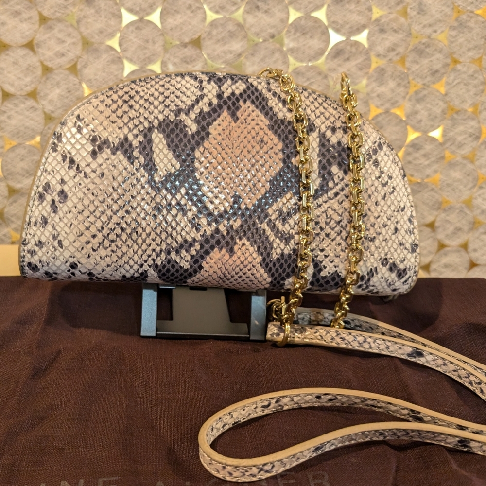 Ettienne Aigner Crown Collection Half-Moon Clutch